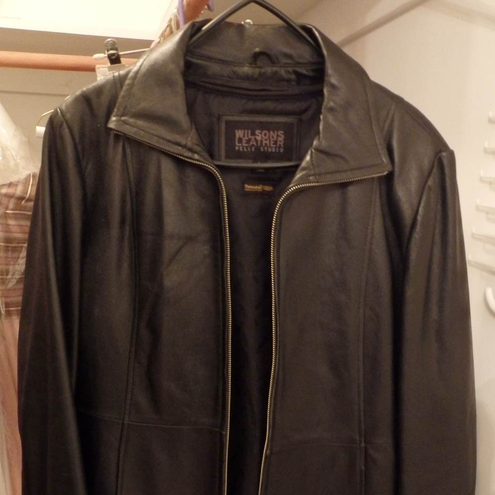 Womens WISON Leather PELLE STUDIO Black -L
